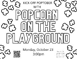 Popcorn on the Playground flyer